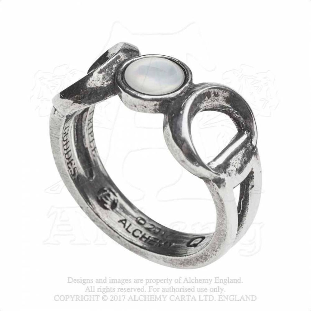 Alchemy - TRIPLE GODDESS Ring - Zilverkleurig